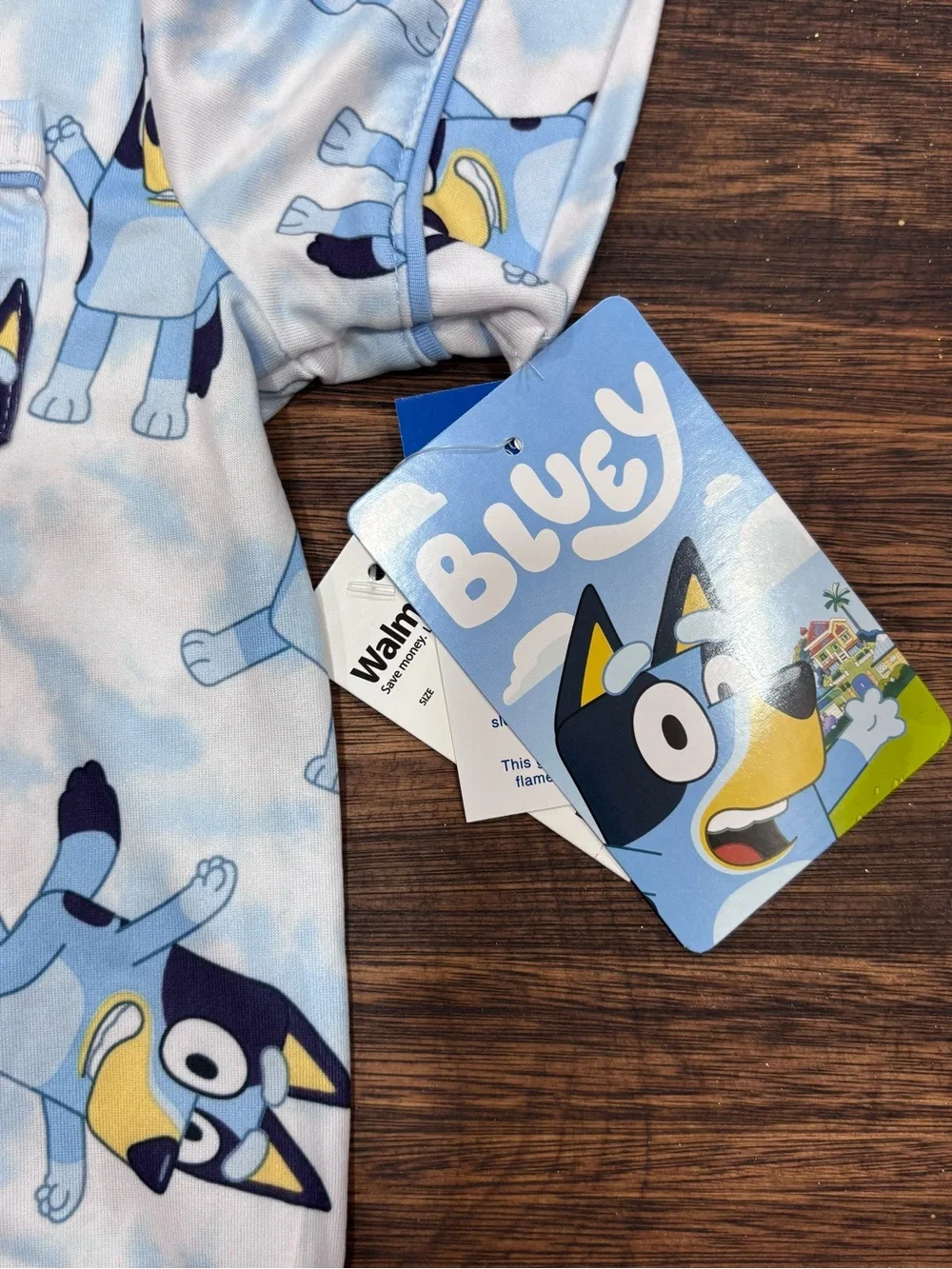 Bluey Light Blue Kids Pajama Set - Short Sleeve Top & Shorts